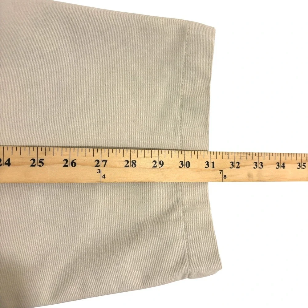 Polo Ralph Lauren Double Pleated Andrew Pant Mens 38x31 Khaki Tan Chino Relaxed